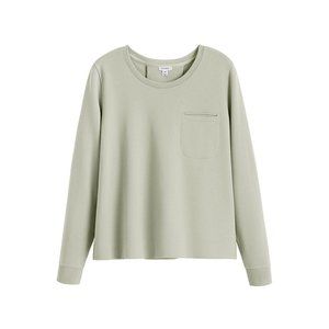 Cuyana French Terry Pleat-Back Sweatshirt